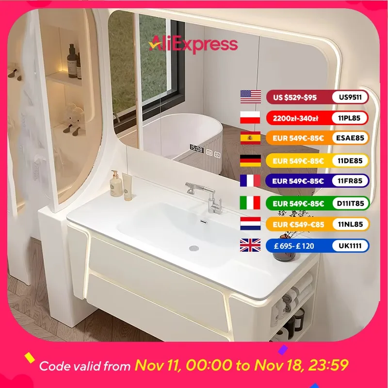 

Wooden Organizer Bathroom Cabinet Big Modern Wall Mounted Bathroom Cabinet Space Saver Luxury Mobiletto Bagno Furniture Home