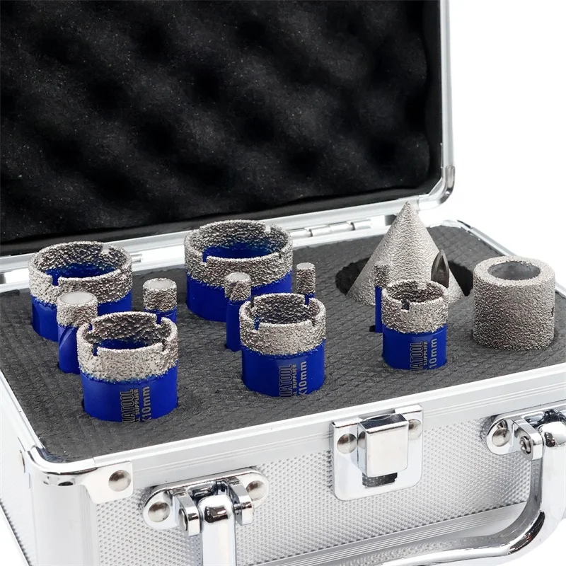 13PCS 5-35MM Vacuum Brazed Diamond Core Drill Bits Set Hex Shank Manufacturer Hole Cutter for Tile Marble Granite Ceramic