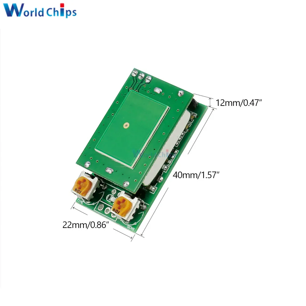 HFS-DC06 Microwave Radar Induction Sensor Module DC5V 24V 12-18V 8-15V 5.8GHz ISM Waveband Board 5V High level Signal MOS Output