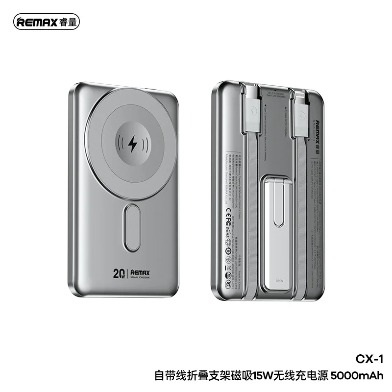 Magnetic Wireless Power Bank 10000mAh 5000mAh Spare battery Portable Charger Mobile External Battery Fast charging for iPhone
