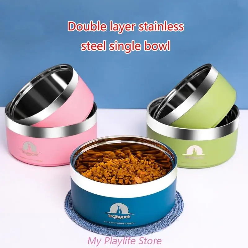 Dog Bowl Pet Food Dispenser Anti-Gulping Dog Feeder Easy Pouring Water Bowl Anti-tipping Large Size Food Drinking Bowl