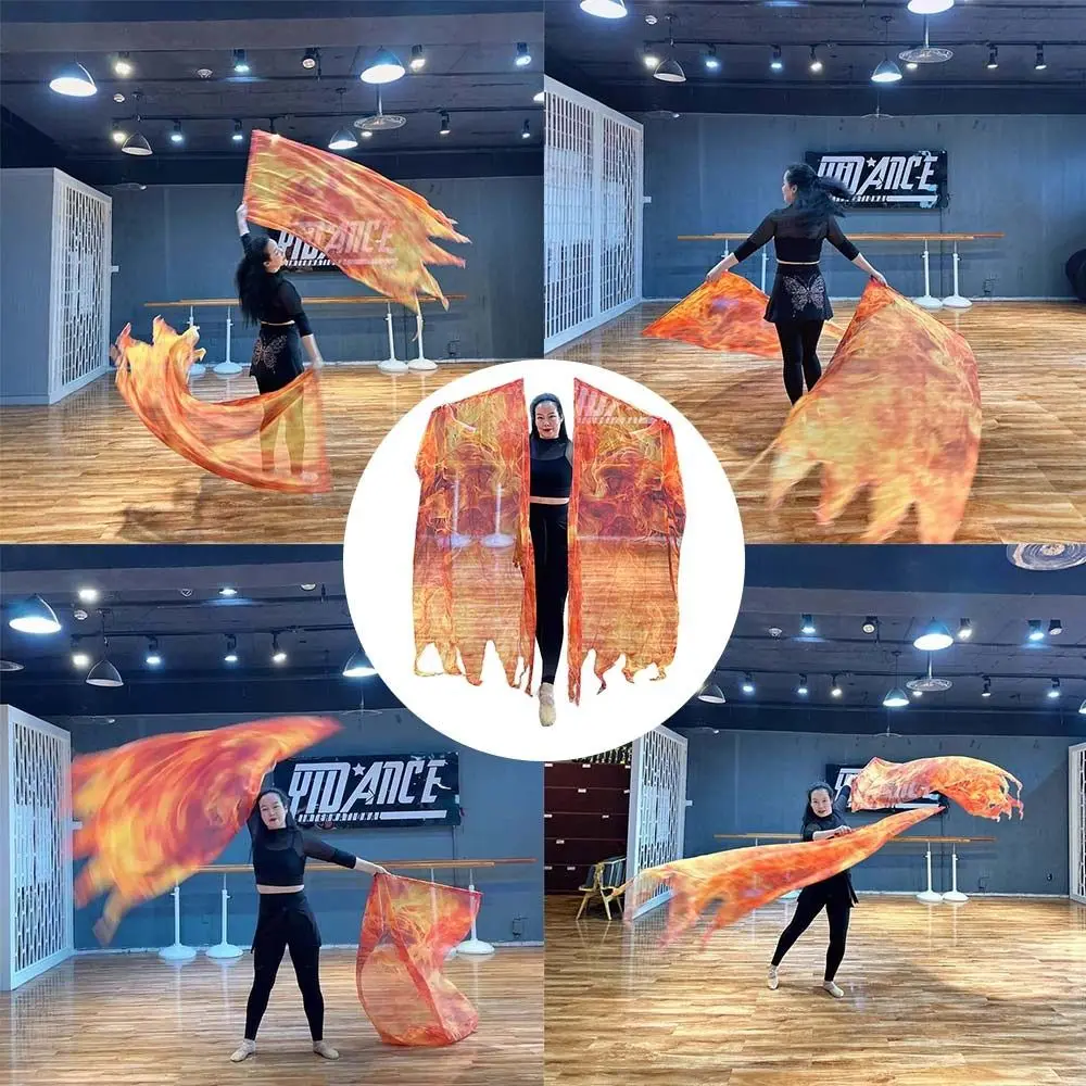 with Telescopic Sticks Belly Dance Accessories Props Multicolor Scalable Rods Colorful Scarves Flag Lightweight