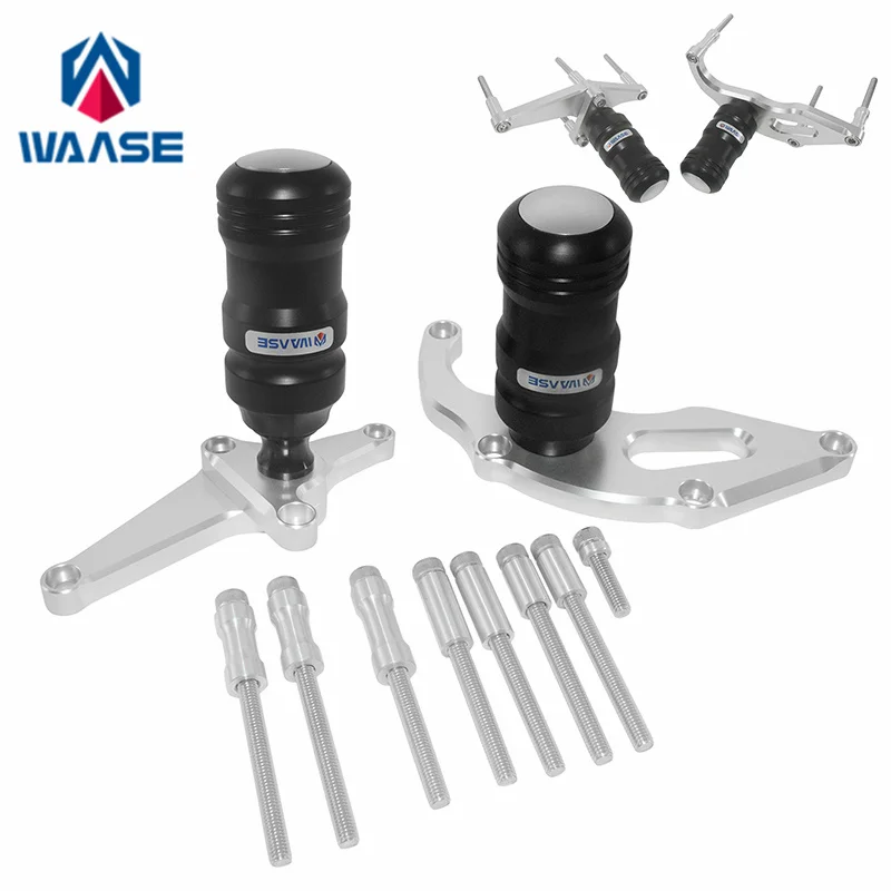 waase For Yamaha YZF R15 R125 2023 2024 2025 Engine Crash Pads Frame Sliders Fairing Guard Protector