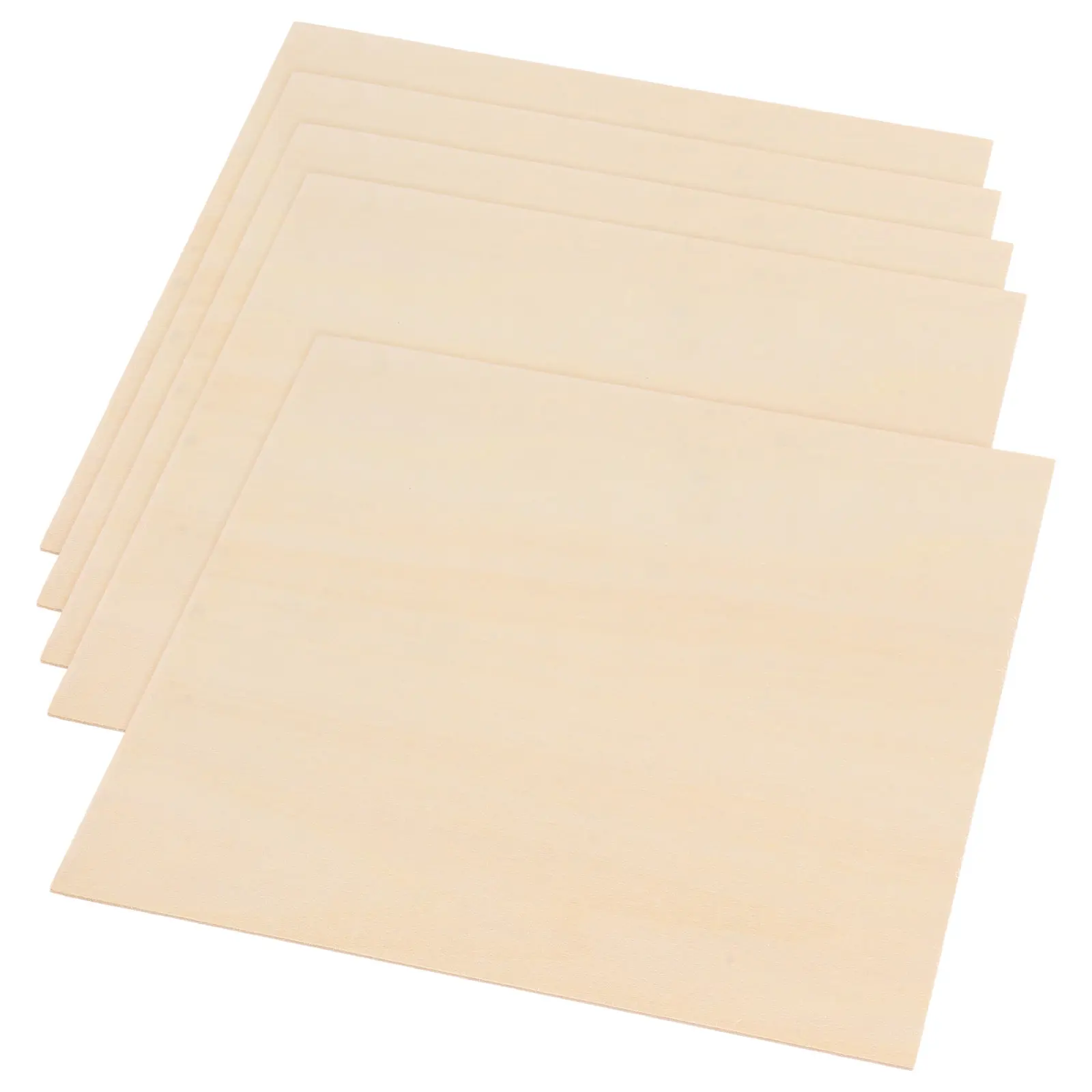 5pcs Basswood Panels for Pyrography, Wood Burning, Engraving & Architectural Modeling Crafts – Thin Precision-Cut Sheets
