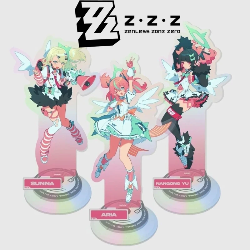 Game Zenless Zone Zero AOD Angels of Delusion Nangong Uha ‌Aria Sunna ‌Cosplay Standing Plate Acrylic Figure Stand Accessories