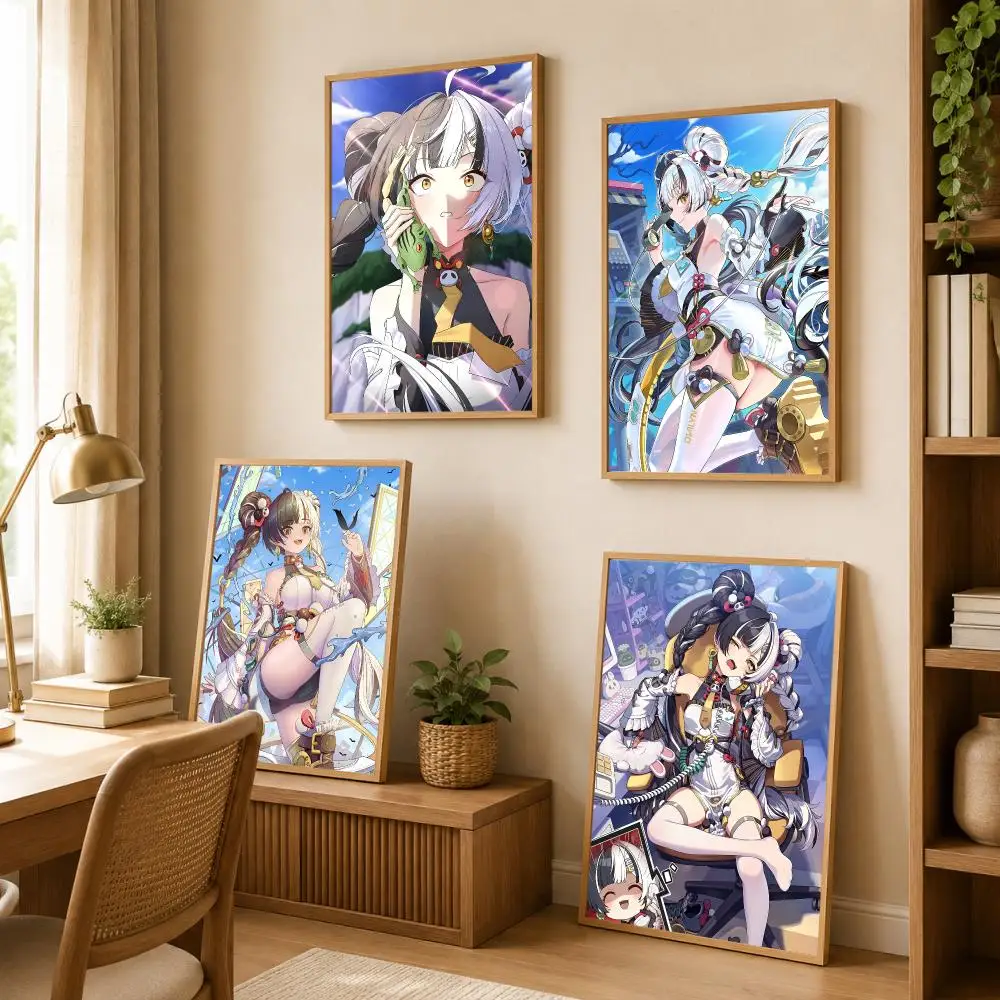 Zenless Zone Zero Dialyn Poster Modern Art Wall Stickers Painting Self Adhesive Wall Decals for Bedroom Living Room Home Decor