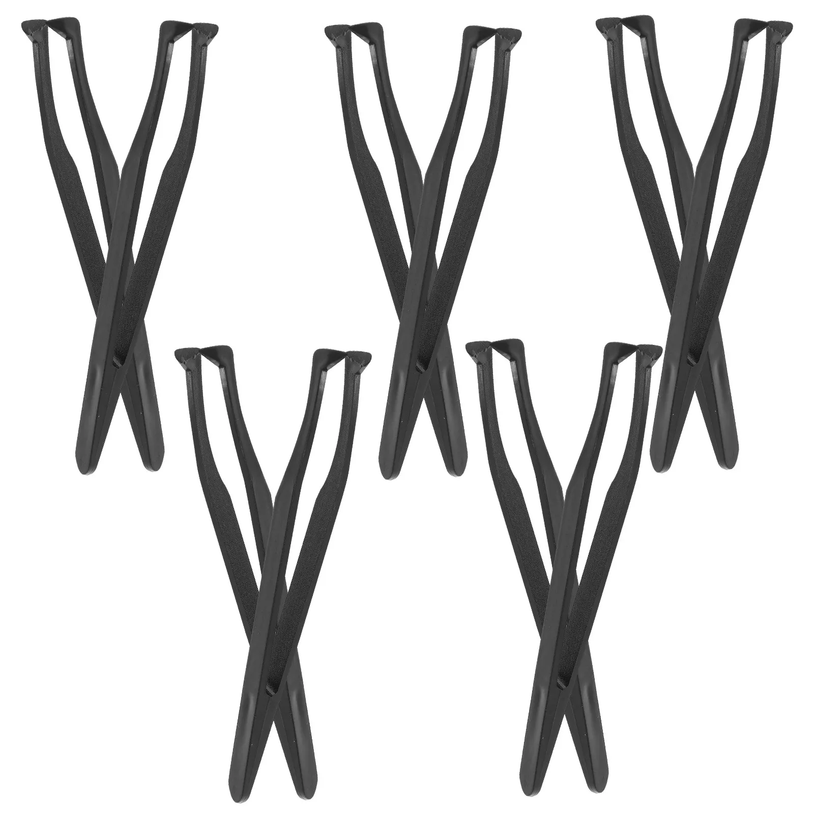 10Pcs Plastic Craft Tweezers Tilted Head Style Ergonomic Precision Tweezers Comfortable Grip for Jewelry Making Arts Electronics