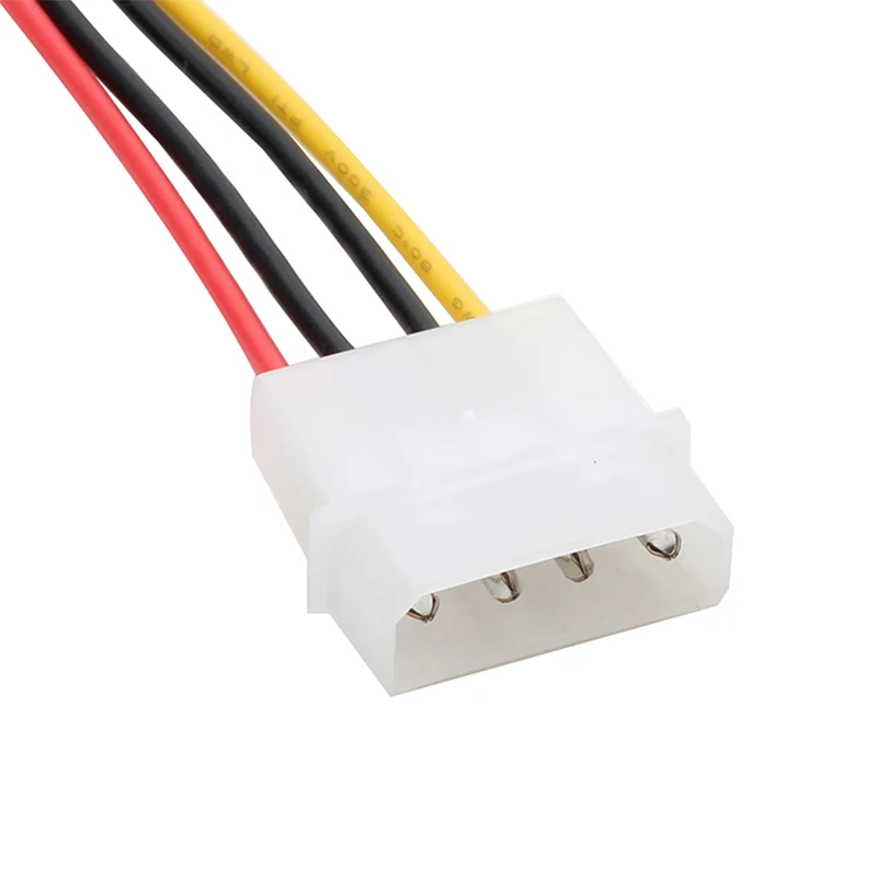 Large 4 Pin IDE Male to Small 4pin Female Power Cable to Floppy Drive Adapter Computer PC Floppy Drive Connector Cord PSU