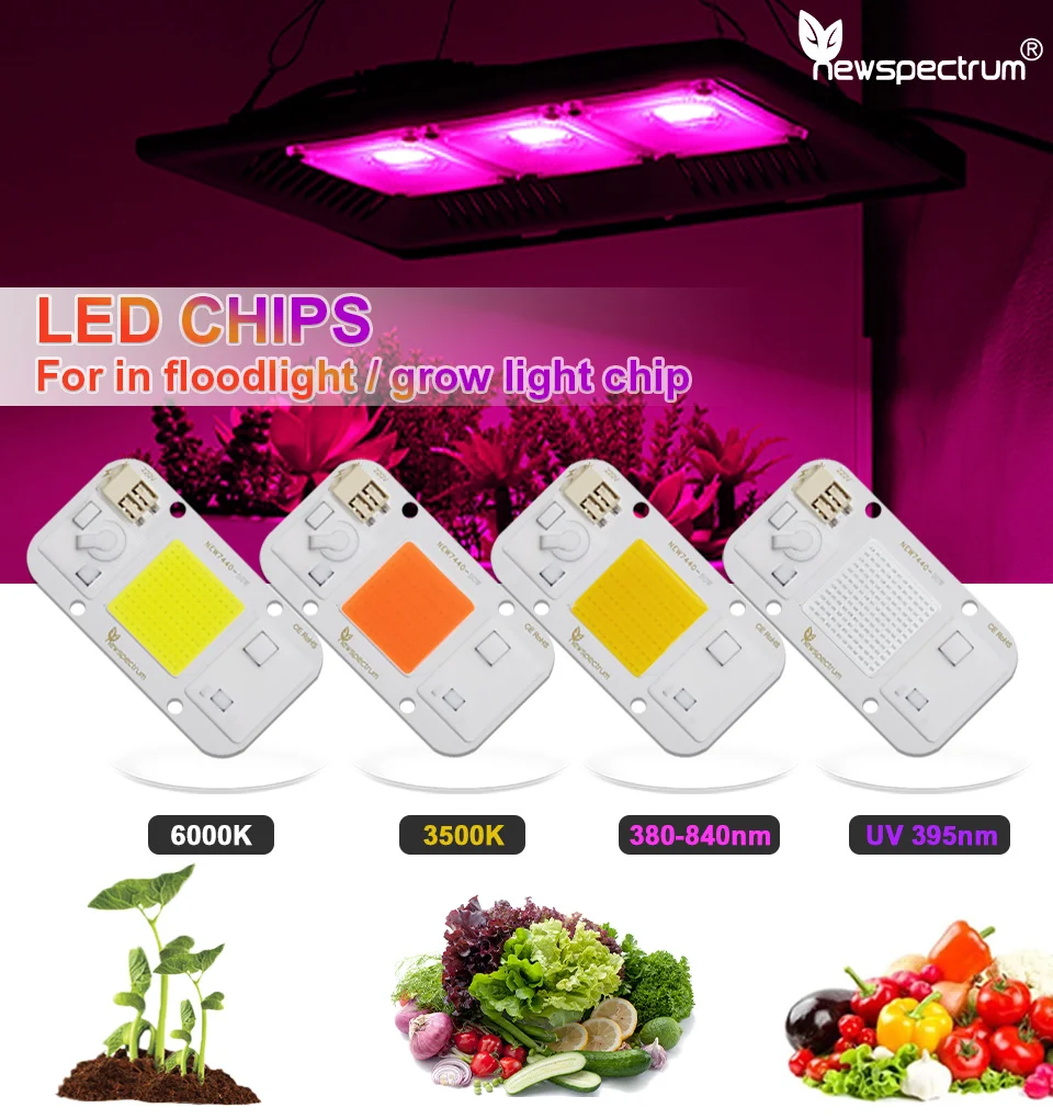 40 PCS Min Order Driverless Chip LED COB 50W 20W 30W Solderless Flood Light Beads Spotlight Outdoor Lamp Chip COB LED 220V