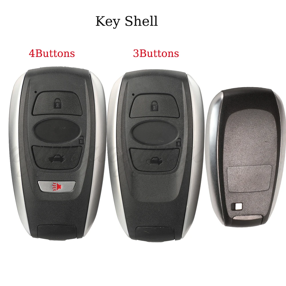 jingyuqin Remote Car Key Shell Case Fob For Subaru BRZ Legacy Impreza Forester WRX Outback XV Crosstrek Replacement Smart Cover