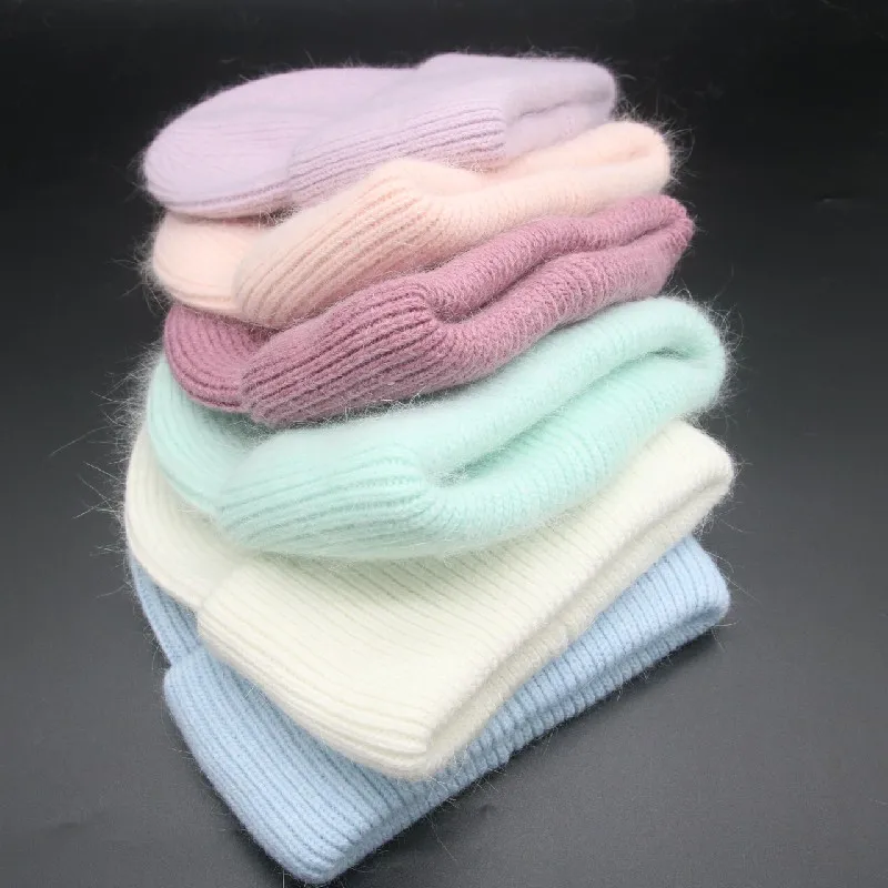 Beanie Hats for Women Winter Hat 2022 Tie Dye Gradient Color Keep Warm Outdoor Ladies Flexible Thick Winter Hat шапка мужская