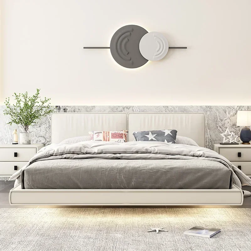 

Leather Beds Minimalist Home Furniture Queen Bed Frame Small Apartment 150 Nordic Bedroom Set