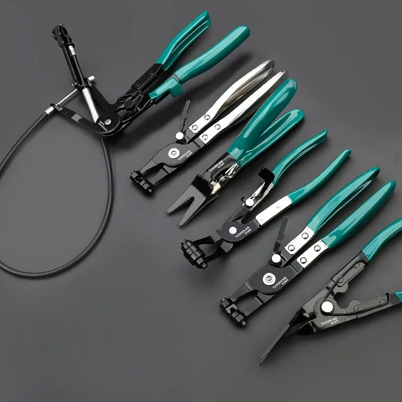 

Длинный прямой инструмент для зажима трубки горла для гибких шлангов, плоскогубцы для снятия автомобиля, гибкий провод, тип кабеля