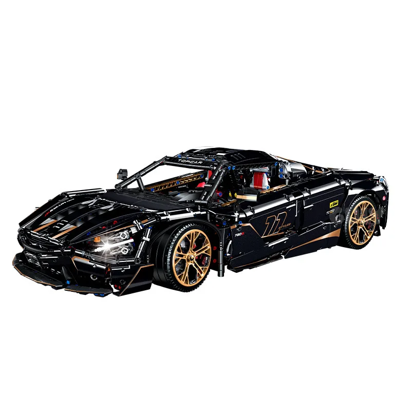 3284 stks 1:8 Super Sportwagen Bouwsteen GULY 10625 Verchroomde Afwerking Kan Controle Race Auto Model Bricks Speelgoed voor Jongens Volwassen