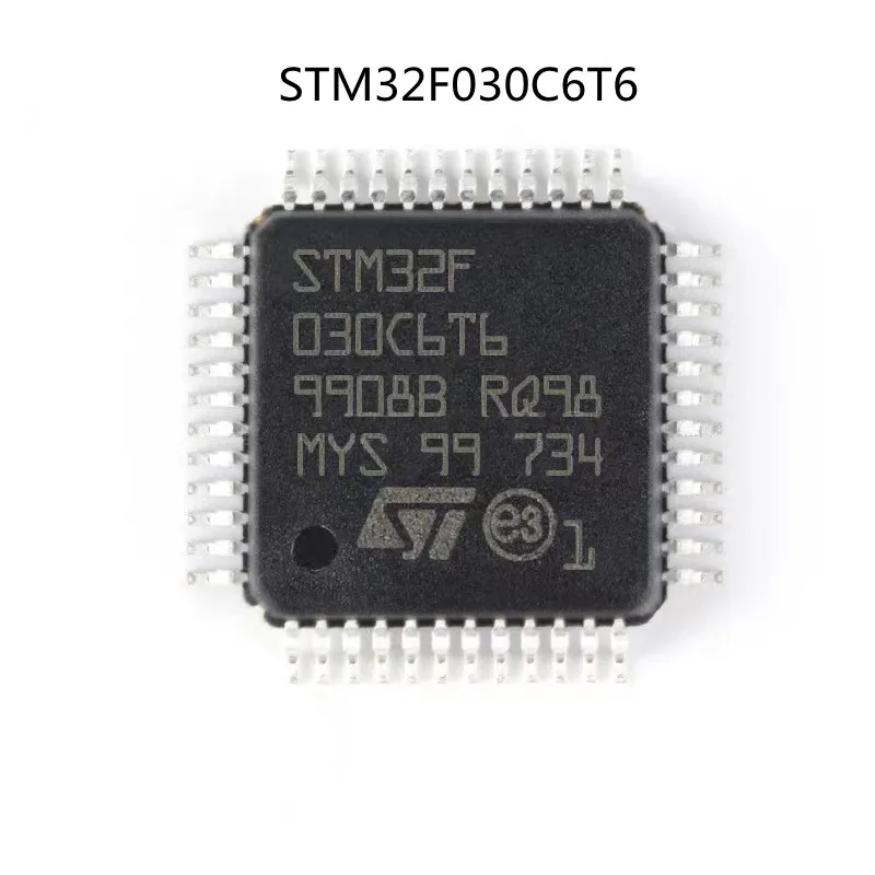 Microcontrolador original de MCU, novo, no estoque, STM32F030, STM32F030C6T6, LQFP-48, 1PC pelo lote