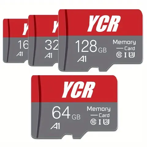 YCR Class10 Memory Card High Speed Mini SD Card 8GB 16GB 32GB 64GB 128GB 256GB 512GB TF Flash Card