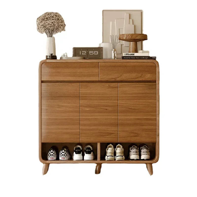 

Wood Drawer Shoe Cabinet Adjustable Vertical Modern Storage Shoe Rack Home Organization Schuhe Schrank Hallway Furniture