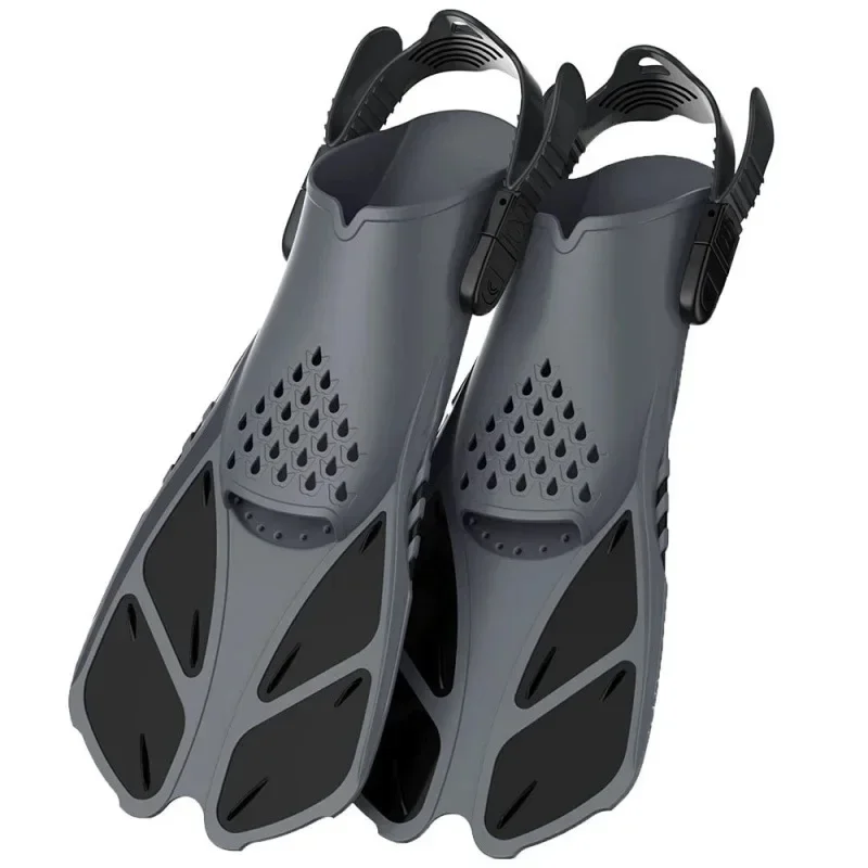 

M-en's Women's Trai-ning Fr-og Popular Dive Flippers Adjustable Profes-sional Diving Fins Sili-cone Fr-ee Style Swimming