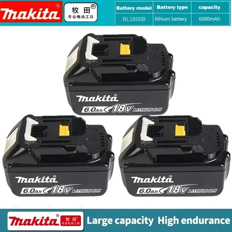 Batteria ricaricabile originale Makita 18V 3.0Ah al 100%, per batteria per utensili elettrici Makita BL1830B BL1840 BL1840B BL1850 BL1850B