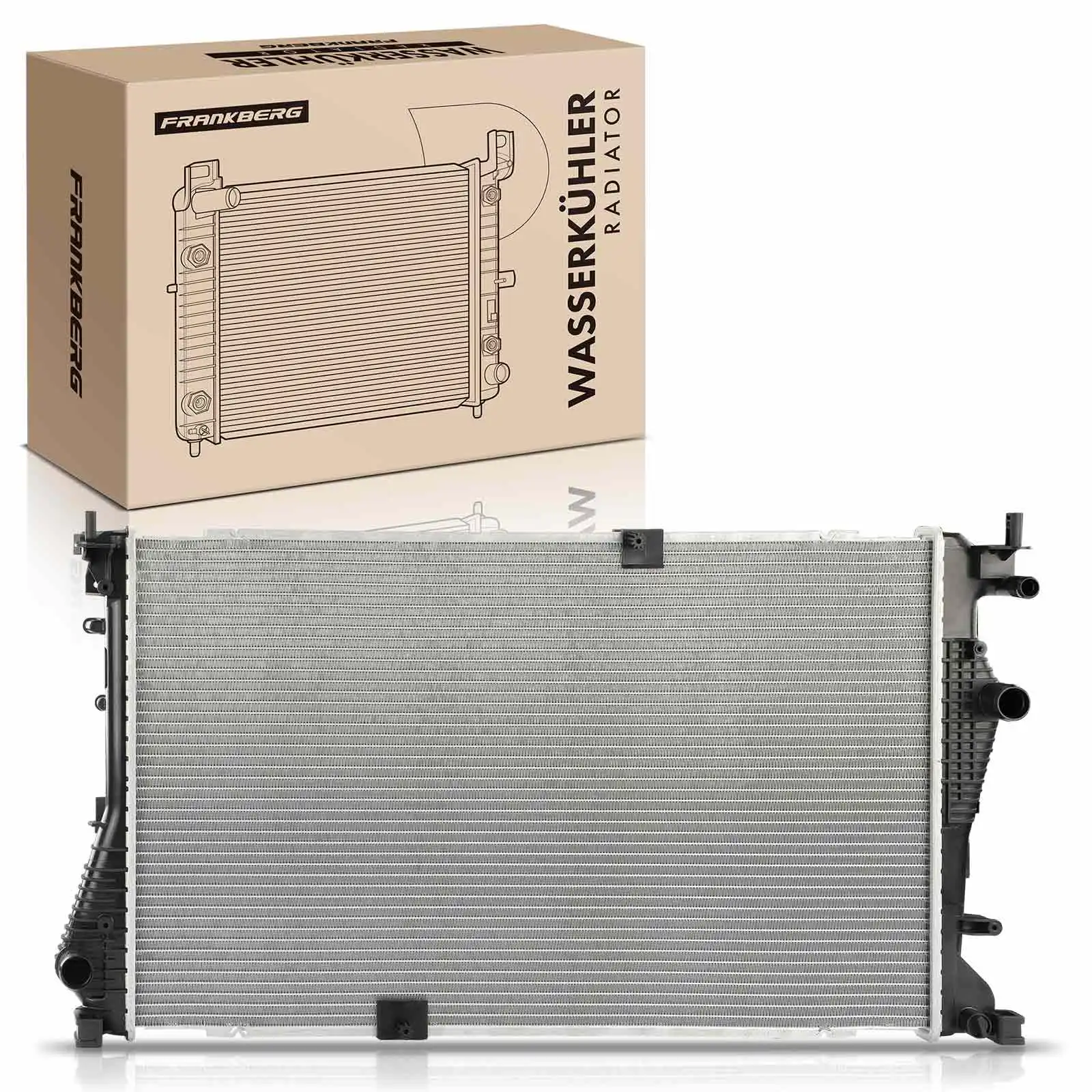 Frankberg 1x Kühler Wasserkühler Motorkühler für Opel Vivaro Renault Trafic 2 4406359 63124 214109682R 93865588