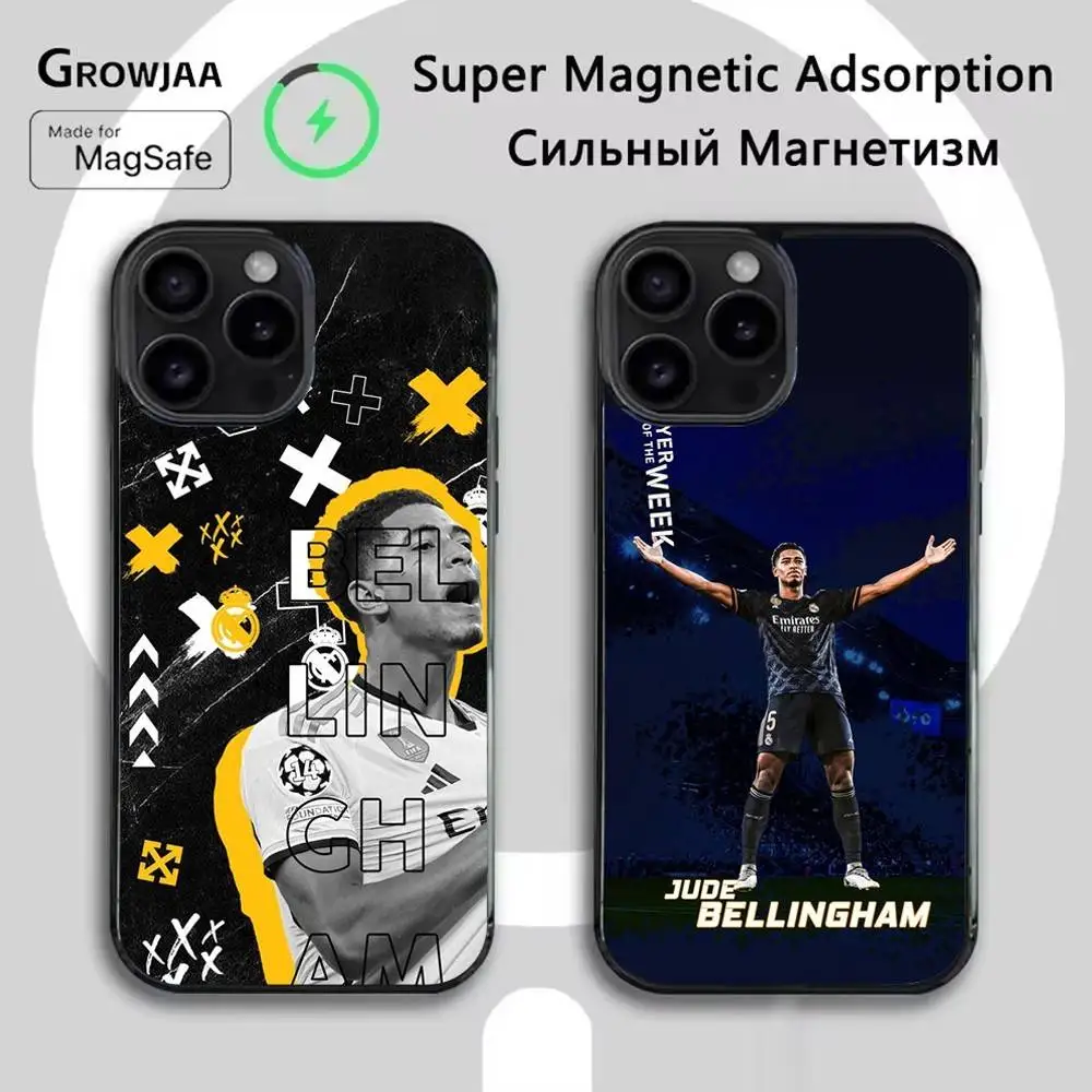 

Football 5 J-Jude R-Real M-MadridS Phone Case For iPhone 16e,15,14,13,12,11,Plus,Pro,Max,Mini Magsafe Magnetic Wireless Charging