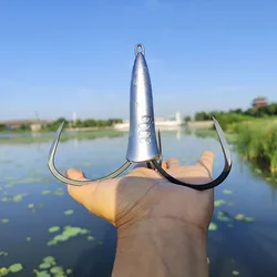 500g/300g/200g Huge Anchor Fishing Treble Hook Anchor Hook Blade Tip Fishing Hooks Hooks for Deep Sea Barbed Bait Accessories