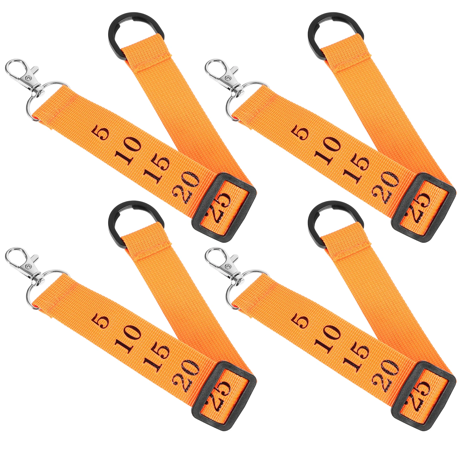 

4pcs Referee Chain Clip Football Numbered Wrist Soccer Accessories Durable Nylon Alloy Football Referee Gear Indicator Sliding