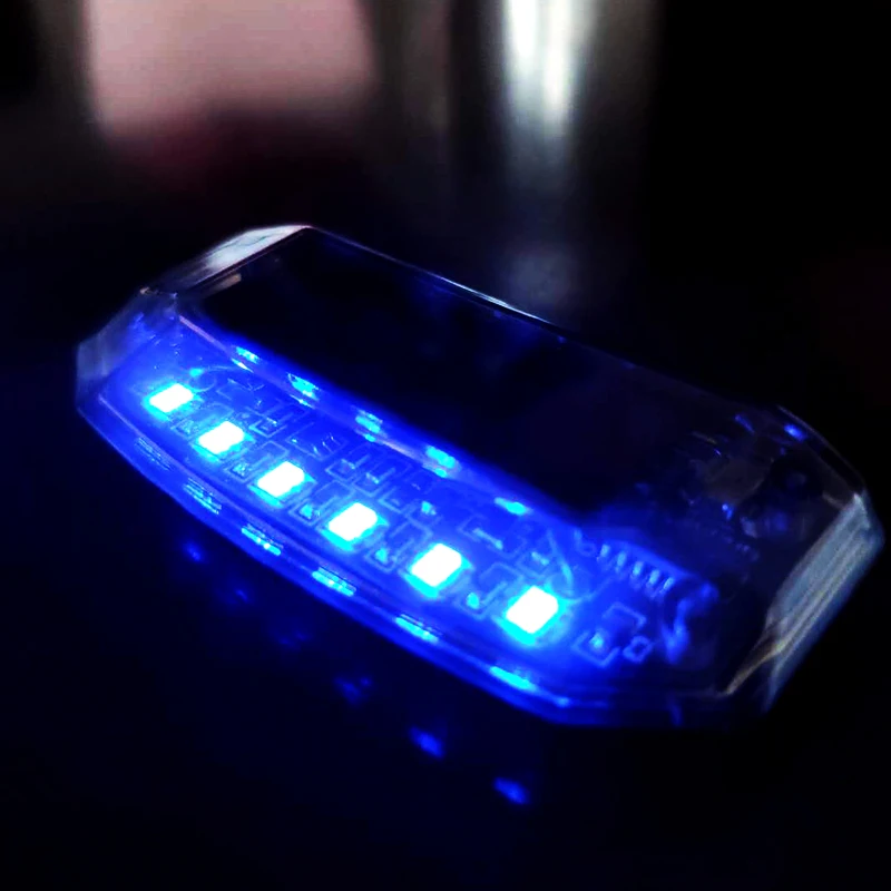 

New Auto Anti-Theft Fake Simulated Solar Vibration Blue to Red LEDs Car Alarm Security Burglar Deterrent