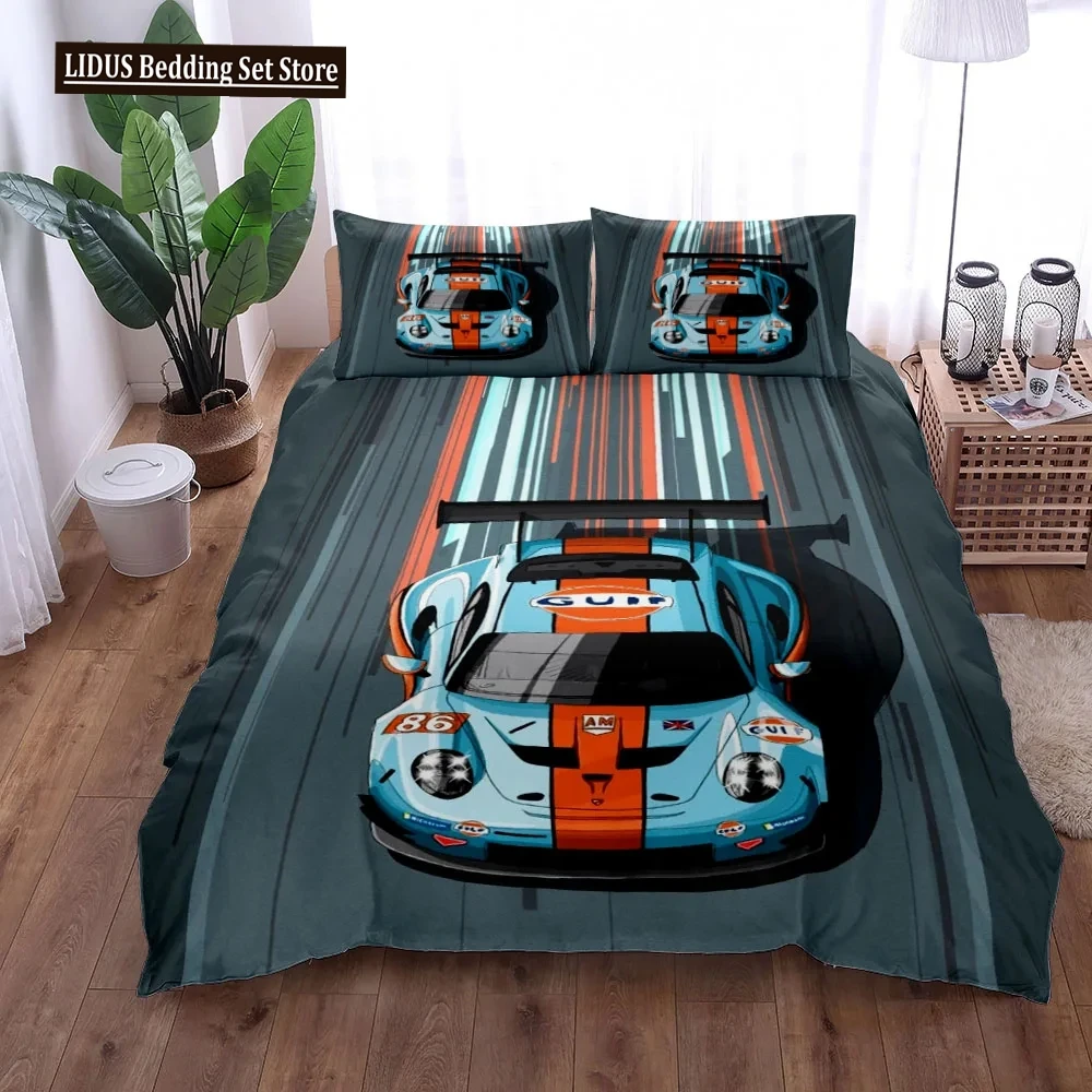 

Gt3 Rally Duvet Cover Set King Queen Double Full Twin Single Size Bed Linen Set Cover With Pillowcase Custom