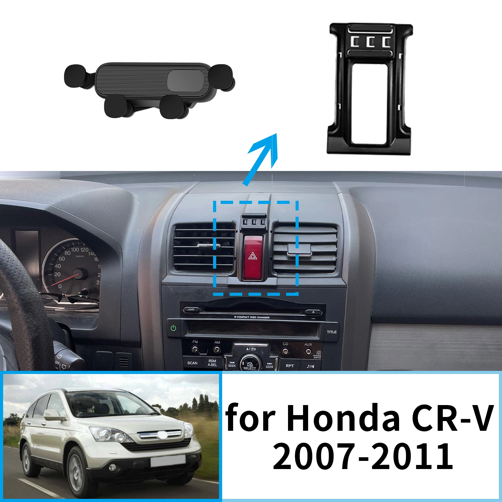 

for Honda CR-V CRV CR V 2007 2008 2009 2010 2011 Car Mobile Phone Holde GPS Bracket Navigation Stand Auto Accessoriesr