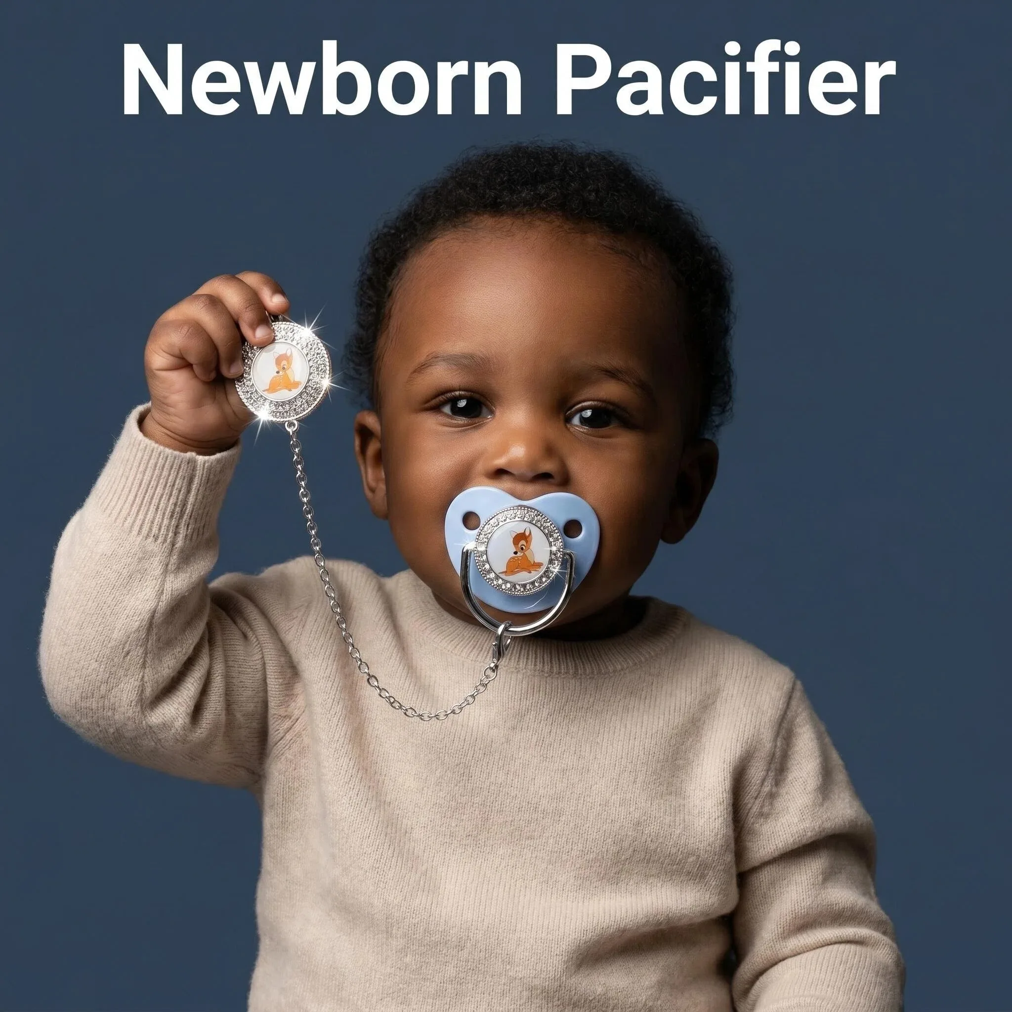 

[Super Popular] Sparkling animated character pacifiers and weaning pacifier clips soothe the mood of baby nipples and newborns