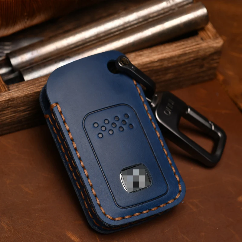 Genuine Leather Protector for Honda 8 th generation Accord old CRV poem 9 th generation Civic Key Case Cover Fob