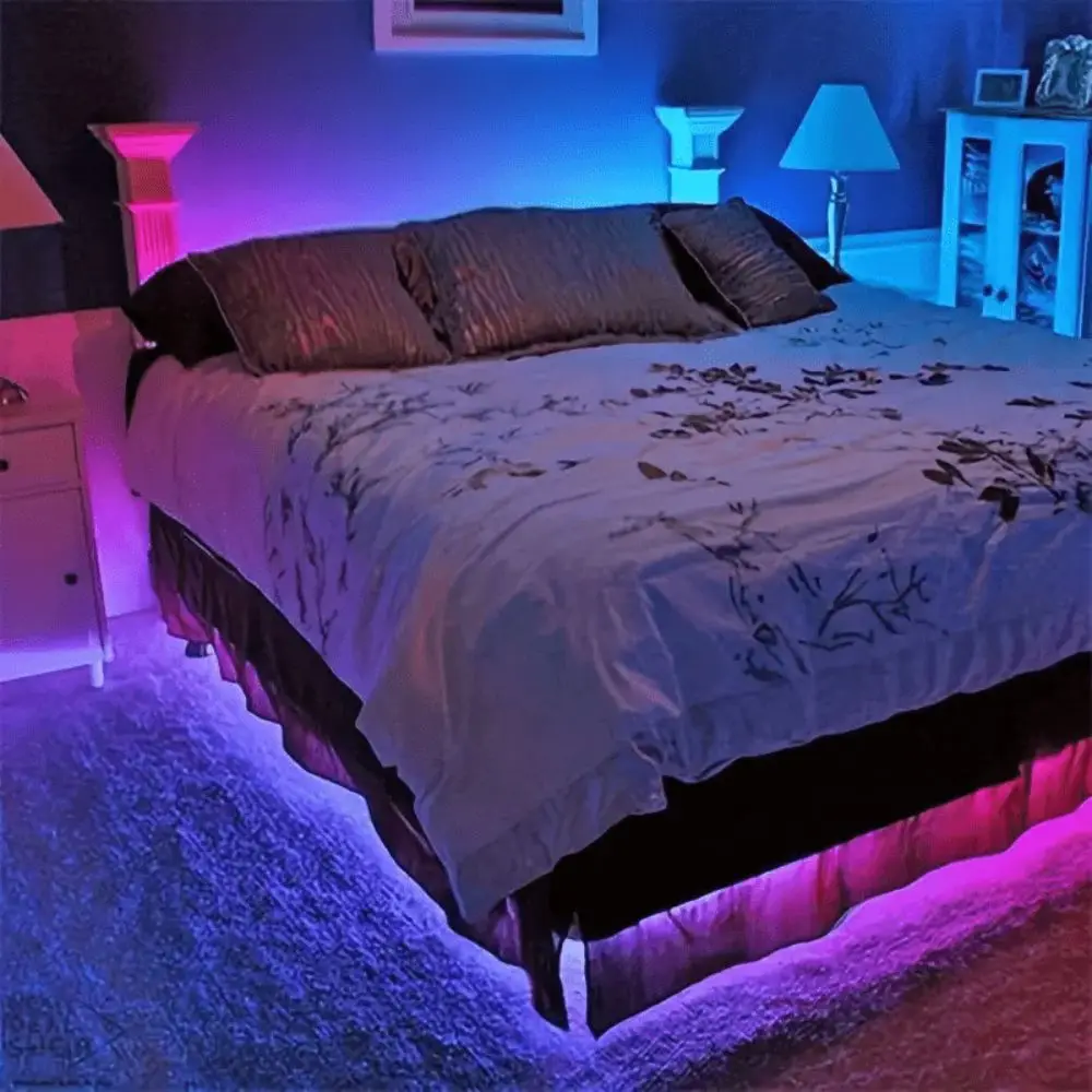 USB Powered RGB Light Strip Static Modes 3 Key Control LED Light Strip Color Light 5 V Low Voltage TV Background Light