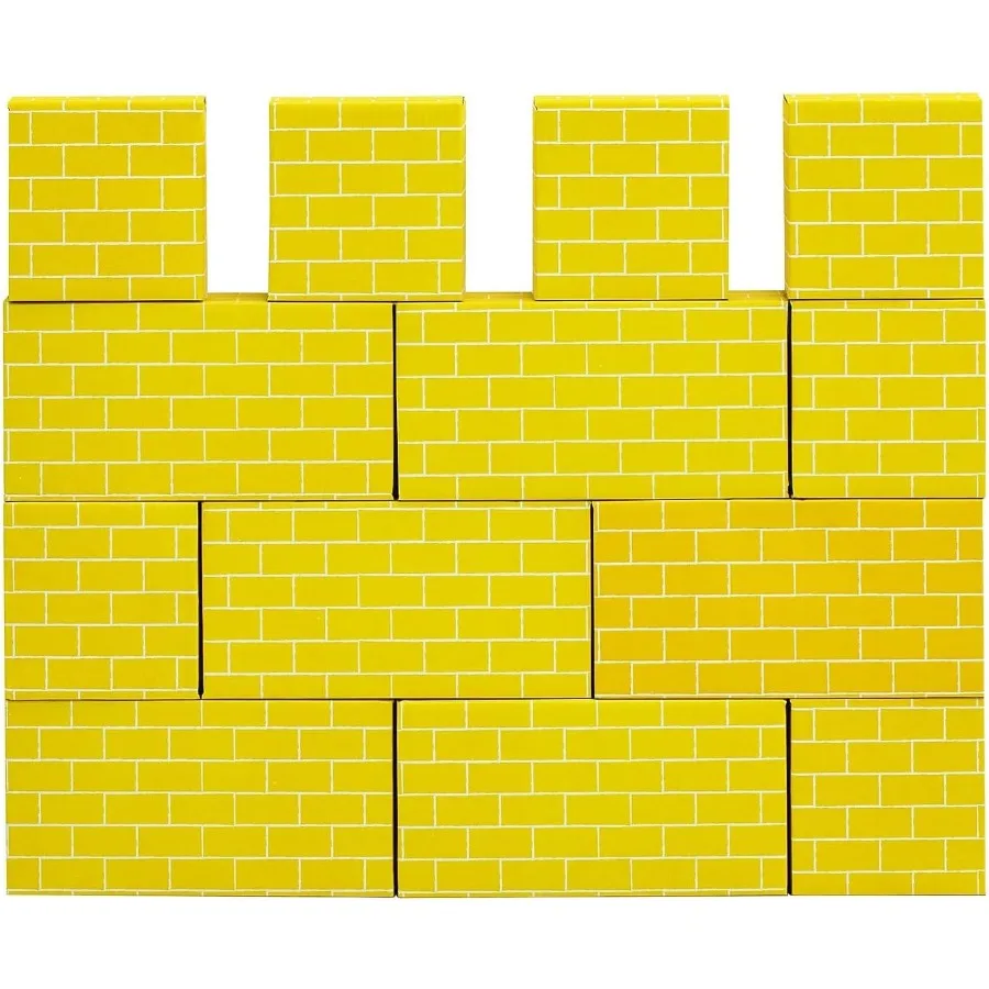 Bankers Box at Play Heavy Duty Jumbo-Kartonbausteine, 40er-Pack große und mittlere Spielzeugblöcke für und kreatives Spielzimmer St