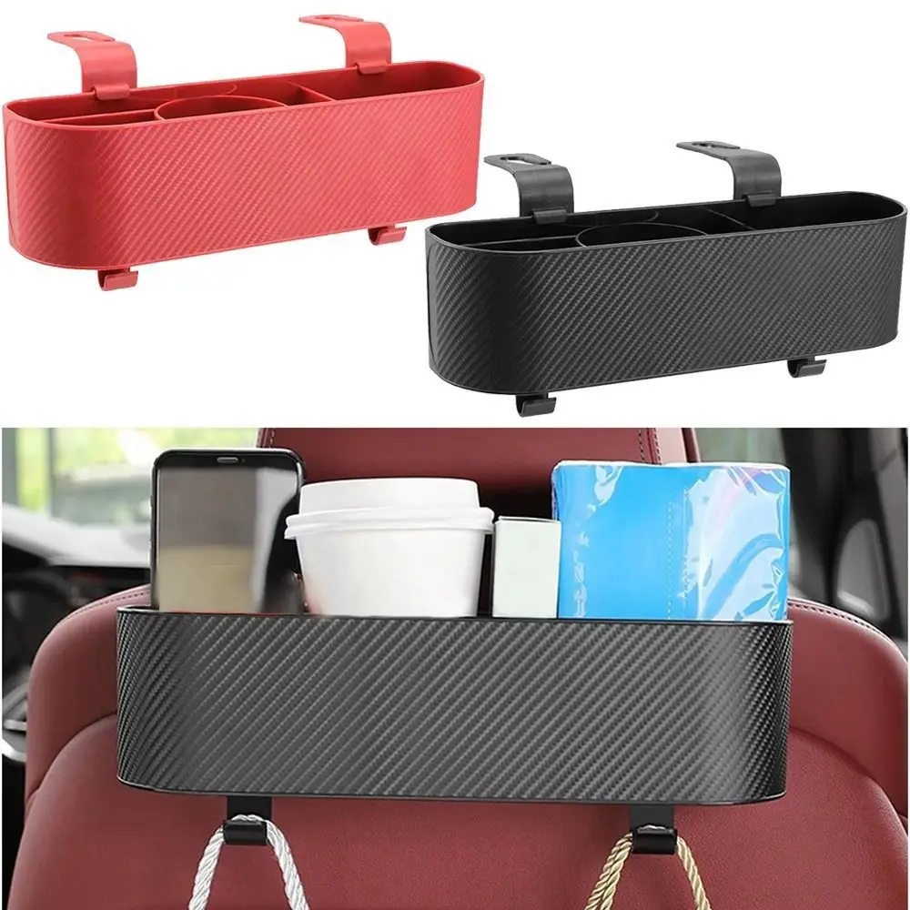 

Ящик для хранения автомобильного сиденья с крючками, водонепроницаемый перегородчатый держатель для чашки в салоне автомобиля, большая несущая нагрузка, экономия места