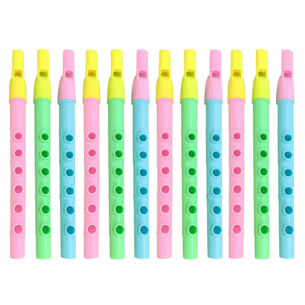 

12pcs Mini Recorder Instrument for Kids Recorders For Kids Children Plastic Recorders Plastic Flute Student Learning Toys