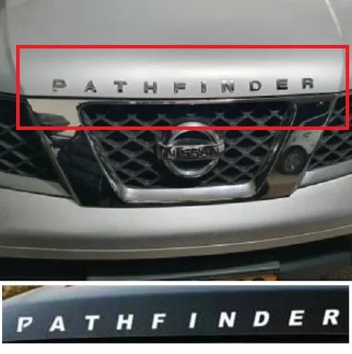 For  Pathfinder Car Metal 3D Letters Hood Emblem Logo Badge Car Stickers Styling Car Accessories Wording 3D Letter