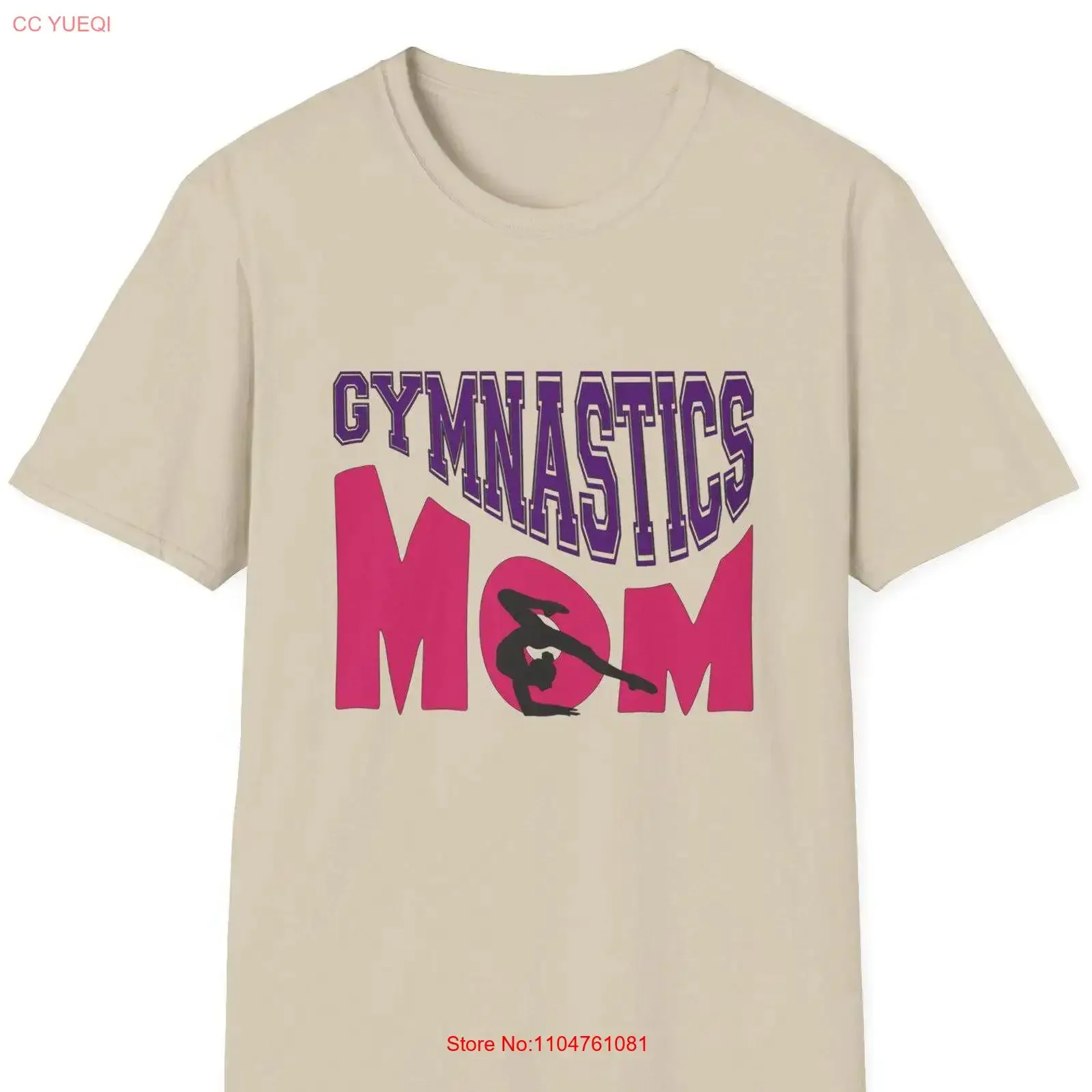 Gymnastics Mom T Shirt Perfect for Sports Moms Fan Apparel Mother's Day Comfortable Style vintage Washed Stylish homme fashion