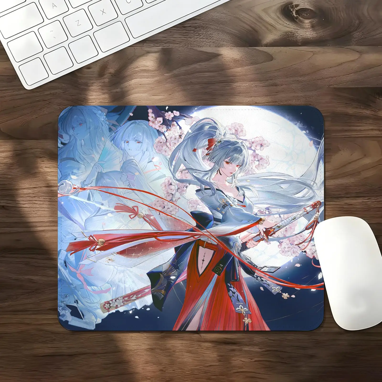 Mouse Pad Regular gaming mouse pad Wuthering Waves HIYUKI S/M/L size Office mouse pad Laptop desk mat Stitched edge mouse pad