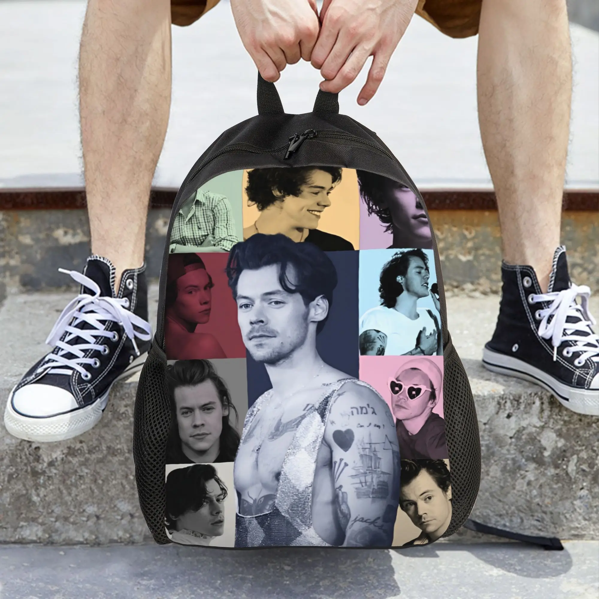 

Женский рюкзак Harry Styles Singer, модный студенческий школьный рюкзак, рюкзак для ноутбука, дорожный рюкзак для мальчиков и девочек