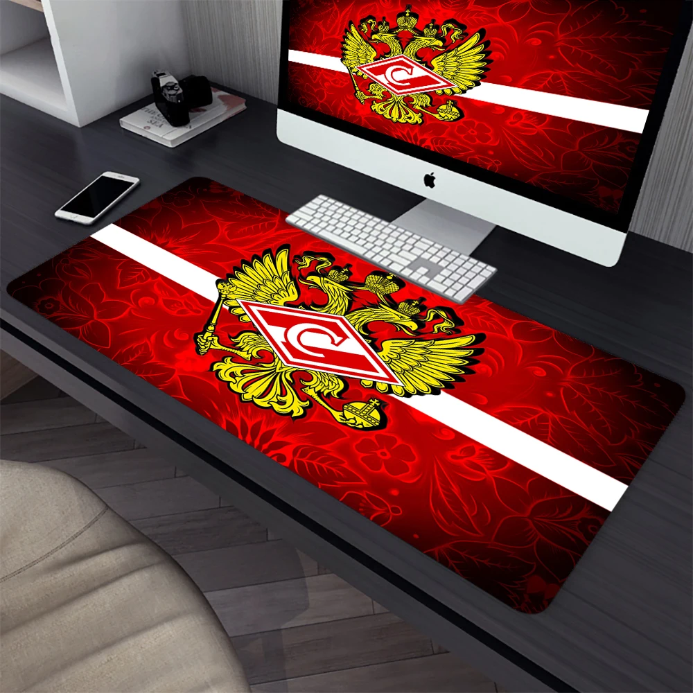 Spartak Large Gaming Mouse Pad Computer Mousepad PC Gamer Laptop Mouse Mat Office Mausepad XXL Silicone Keyboard Mat Desk Pad