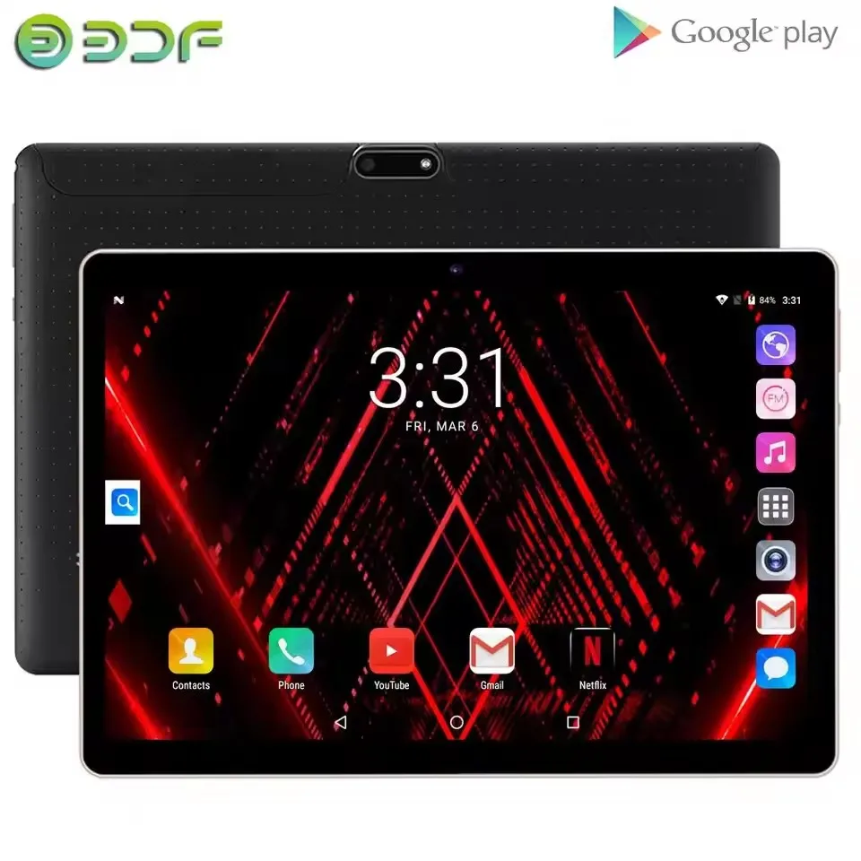 New 10.1 Inch Tablet PC 4G+64GB Global Tablete 3G Phone Call Dual SIM Card or WIFI Google Play Tablets For Laptop