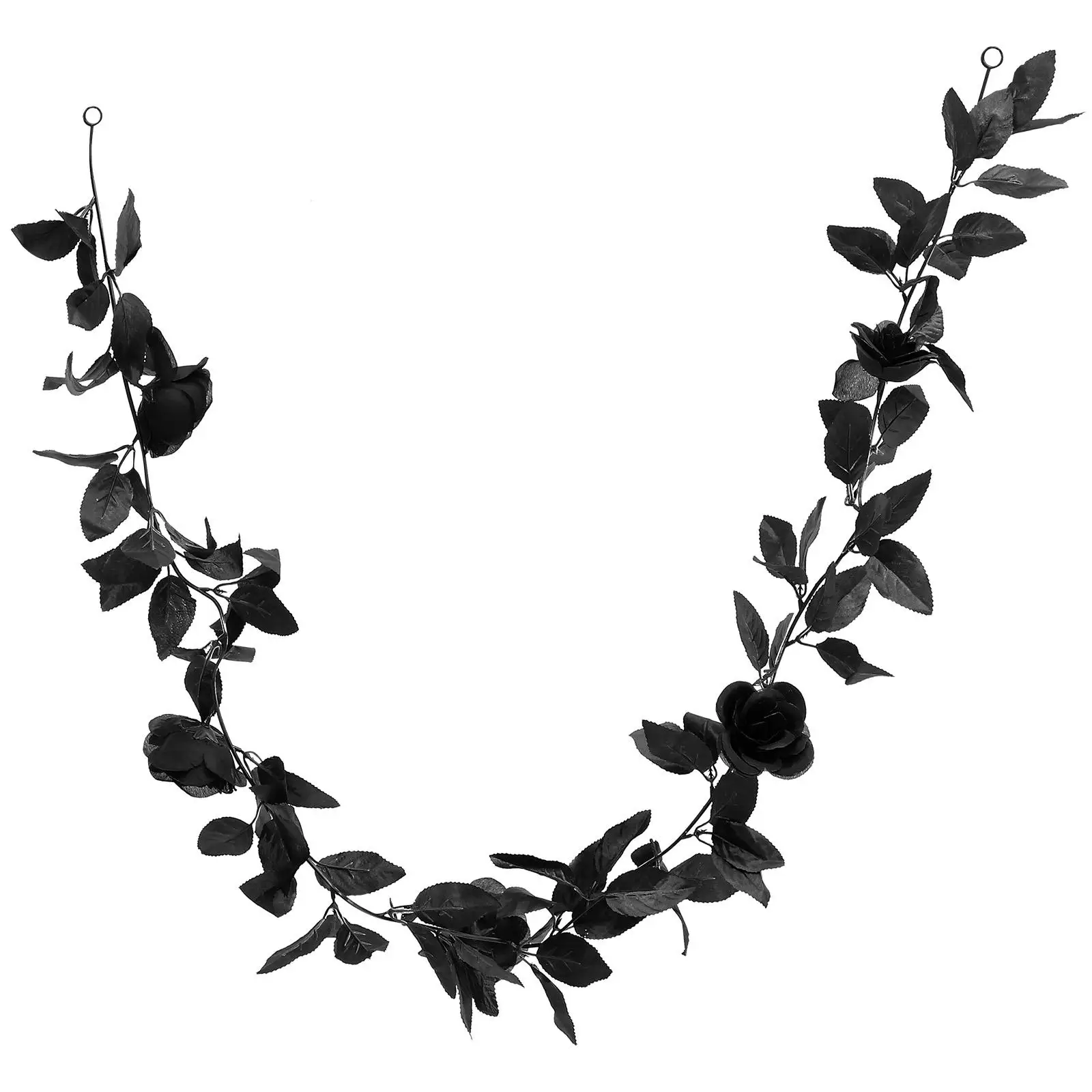

Artificial Rose Artifical Hanging Roses Black Vine Flowers Room Decor Decorations Garlands for Fake