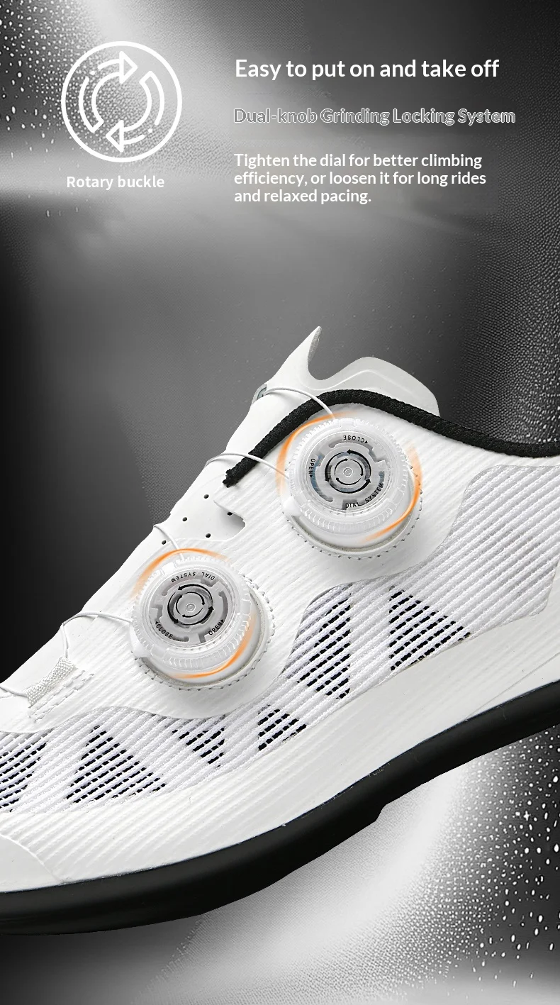 Brandneue Ultraleichte Rennrad- und Mountainbike-Schuhe für Damen und Herren, Professionelle Selbstverriegelnde Rennrad- und Mountainbike-Schuhe – Detail 8