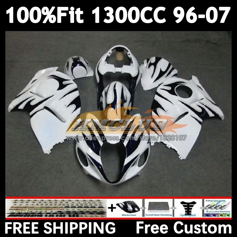 Body For SUZUKI Hayabusa GSXR 1300 GSXR1300 96 97 98 99 01 36No.25 blue dark GSXR-1300 2002 2003 2004 2005 2006 2007 Fairing