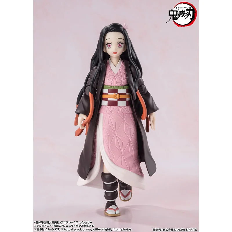 Original Bandai S.H.Figuarts SHF Kamado Nezuko Demon Slayer Kimetsu No Yaiba In Stock Anime Collection Figures Model Toys