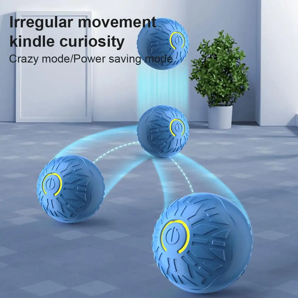 Smart Dog Toy Ball Electronic Interactive Pet Toy Moving Ball USB Automatic Moving Bouncing For Puppy Birthday Gift Cat Product