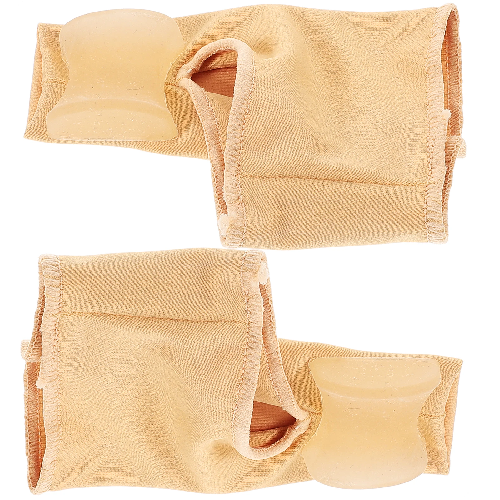 Corrector de juanete de Gel, Protector de pulgar, separador de dedo gordo, herramienta para aliviar el dolor en el pie, para deformidades del dedo del pie, talla L (caqui), 1 par