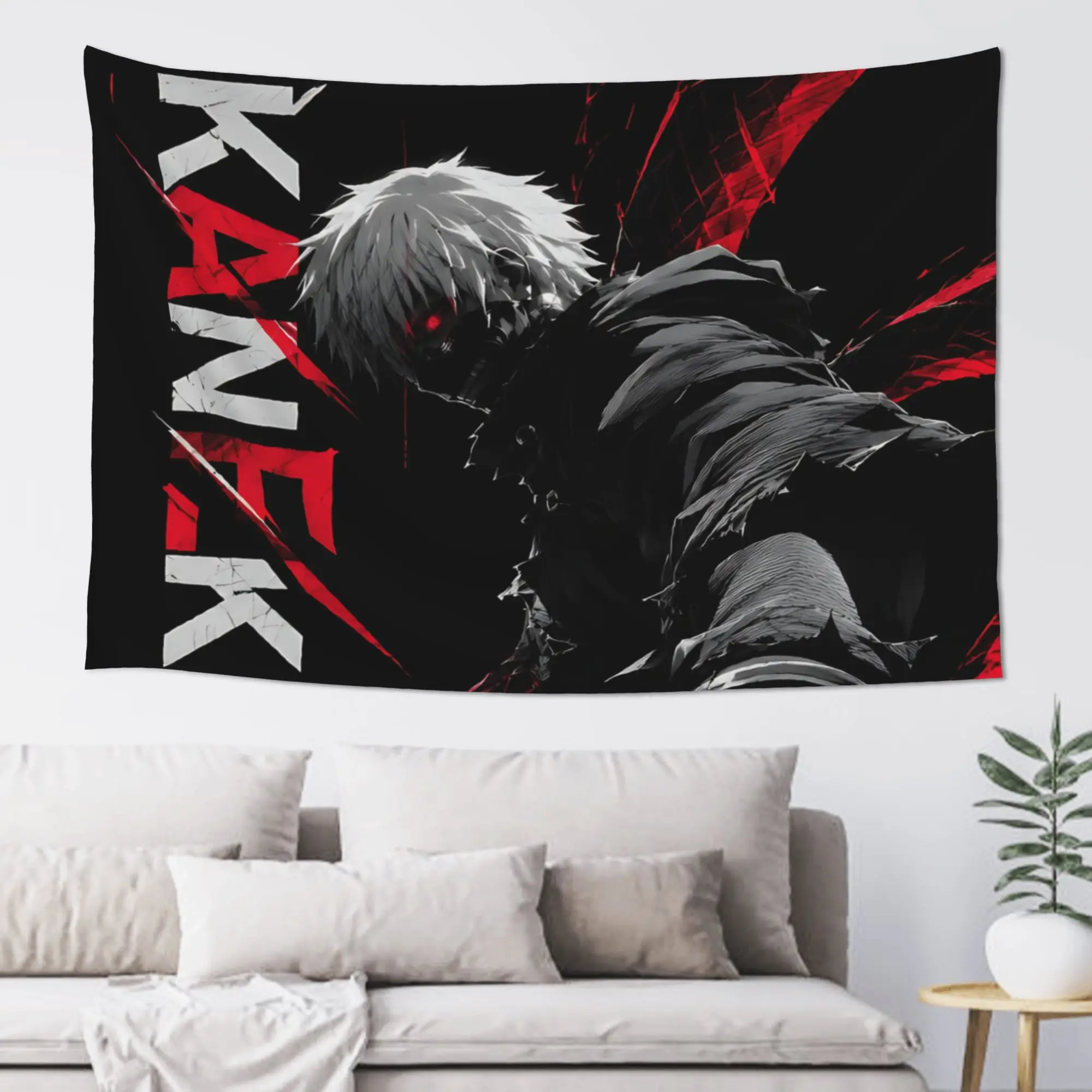 Cutecore Halloween Tokyo Ghoul Kaneki Tapestry Bedroom Decoration  Wall Hanging Blanket Tapestry Cool Stuff For Room