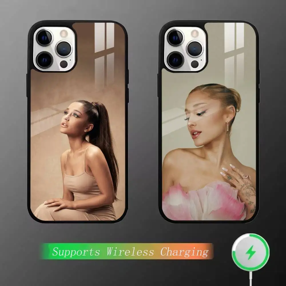 Sweet Ariana Grande singers Phone Case For iPhone15,16,17,14,13,12,11 Plus,Pro Magnetic For  Wireless Charging